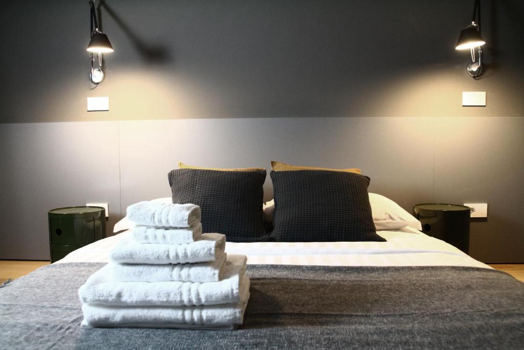 A bed or beds in a room at Dimore al Te