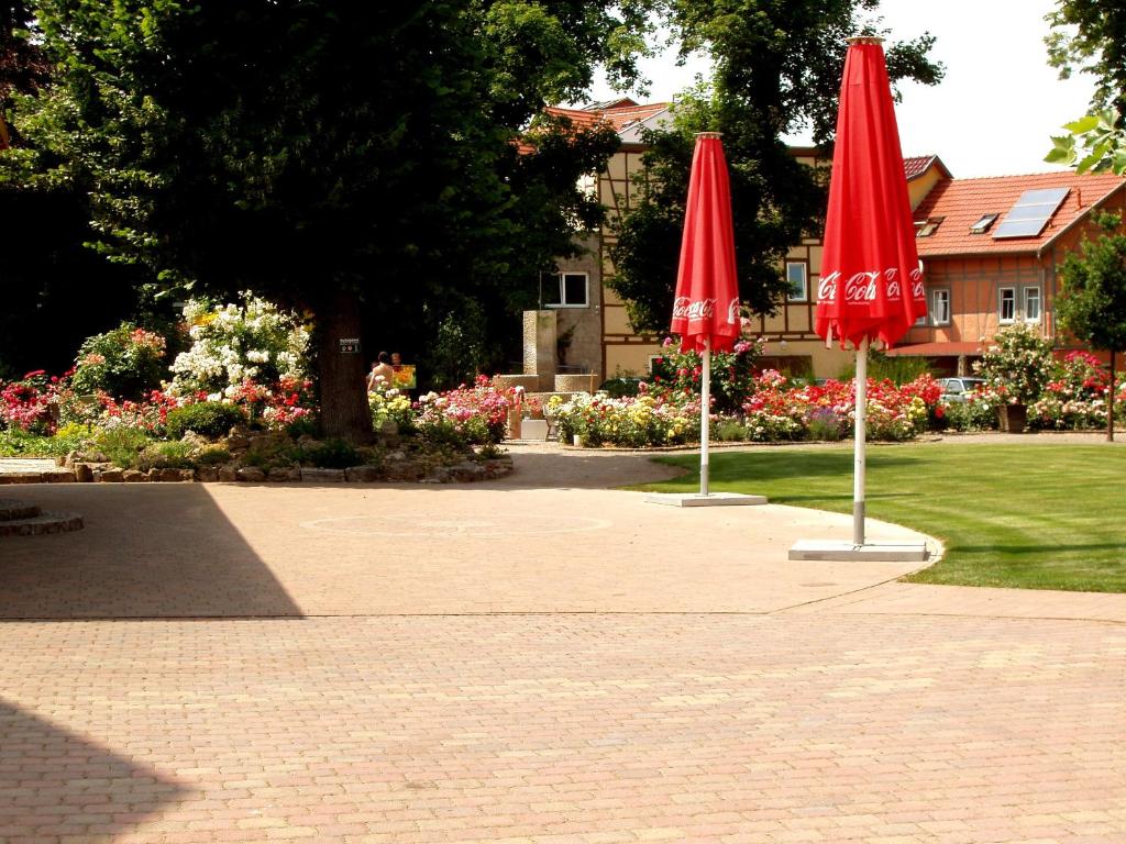 Aed väljaspool majutusasutust Hotel Weidenmühle