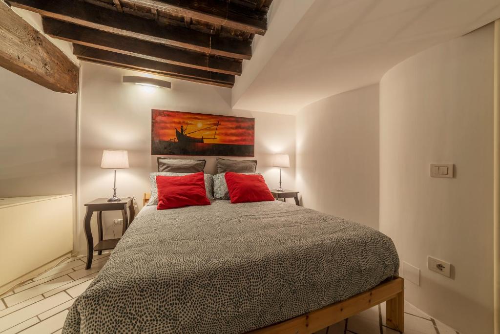 Posteľ alebo postele v izbe v ubytovaní Navona Pretty Home