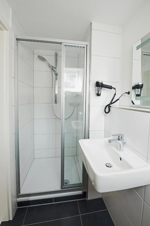 Koupelna v ubytování Hotel Nordwind