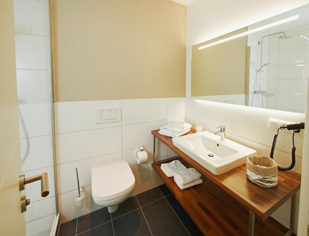 Koupelna v ubytování Hotel Nordwind