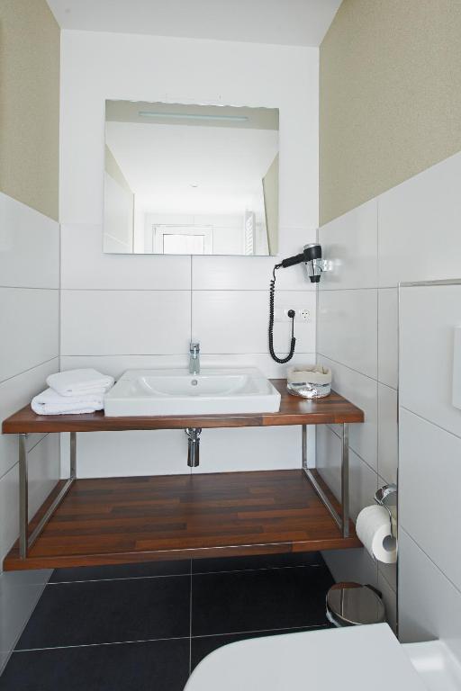 Koupelna v ubytování Hotel Nordwind