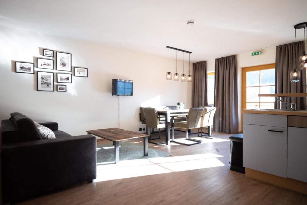Posezení v ubytování Landhaus Lodges Kaprun by we rent