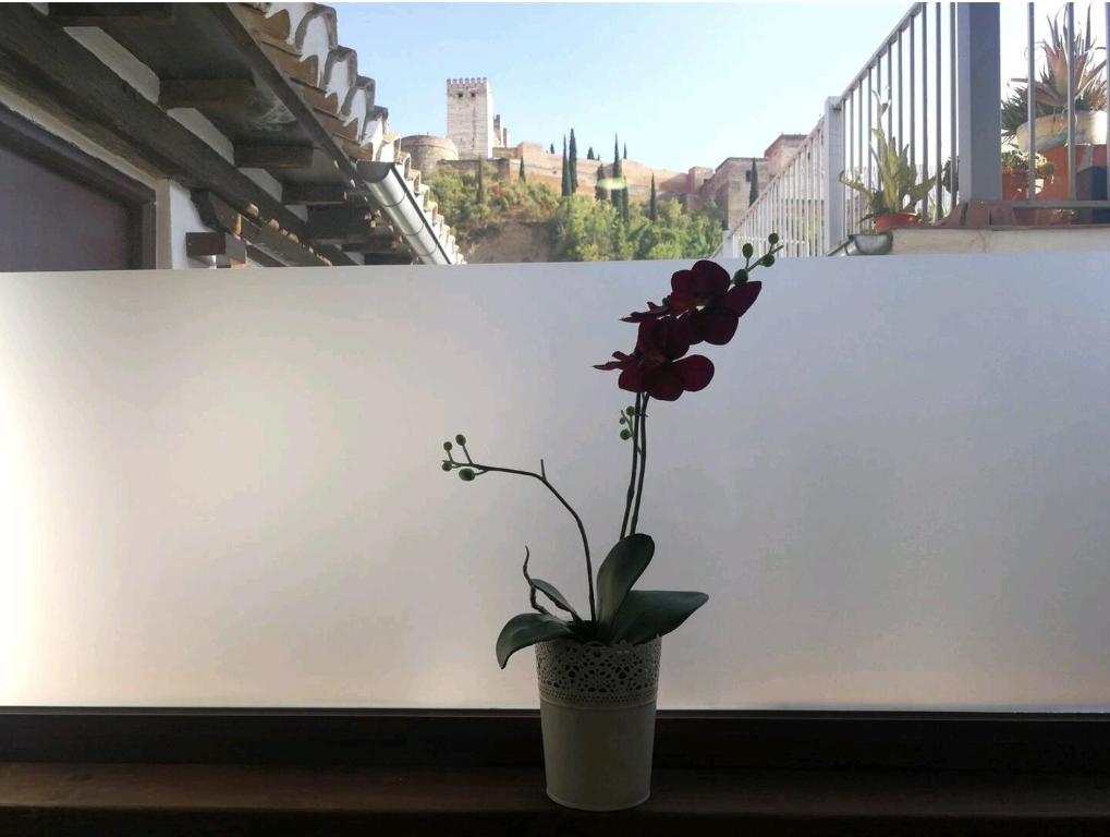 Balkón nebo terasa v ubytování Mi Vecina La Alhambra