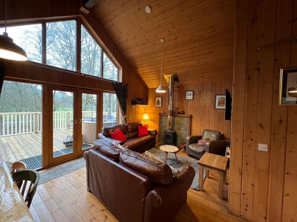 Posezení v ubytování Fern Lodge