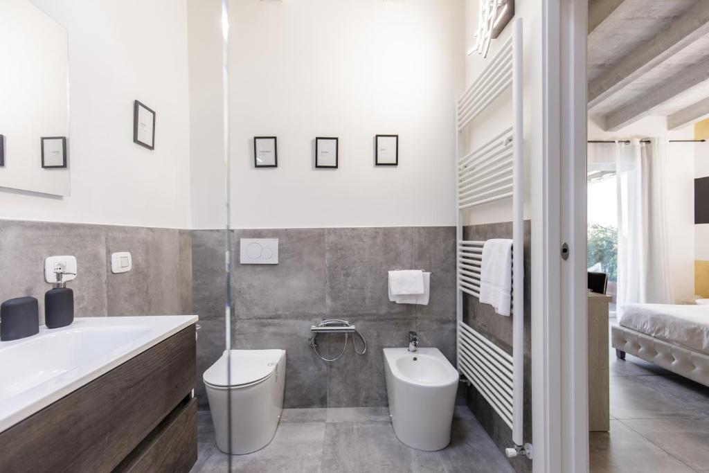 Koupelna v ubytování Mincio Relais