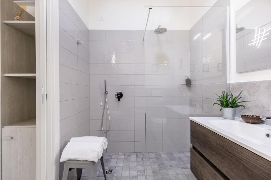 Koupelna v ubytování Mincio Relais