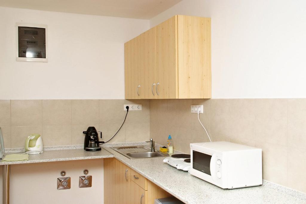 Kuchyňa alebo kuchynka v ubytovaní Liszt Apartman