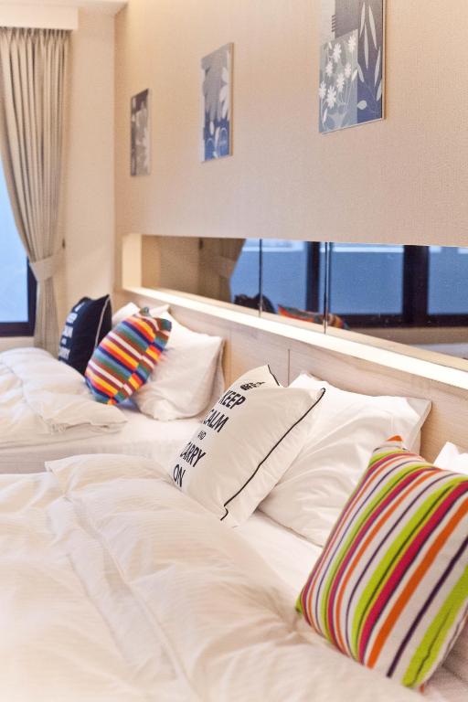 Voodi või voodid majutusasutuse Li Wu Zuo Cun B&B toas