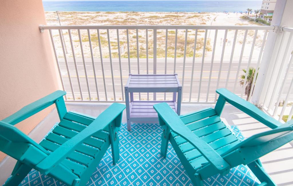 Ein Sitzbereich in der Unterkunft Grand Beach Resort Penthouse 1