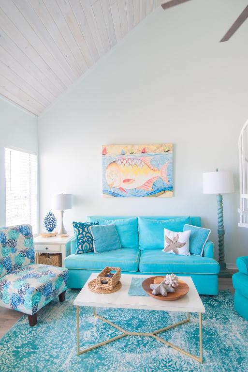 Ein Sitzbereich in der Unterkunft Grand Beach Resort Penthouse 1