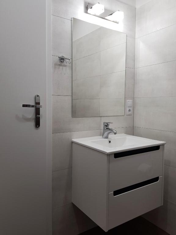 Kúpeľňa v ubytovaní Apartament Przy Placu Piastowskim