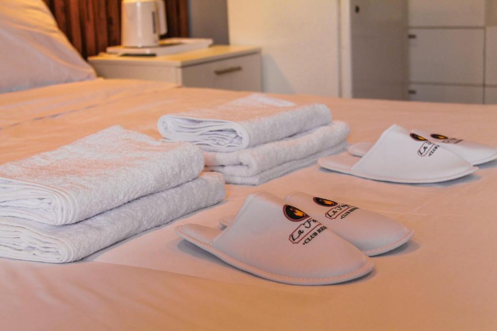 Postel nebo postele na pokoji v ubytování Resort la Fogata Cieneguilla