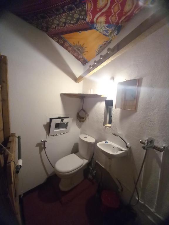 Koupelna v ubytování Casa Fabrice