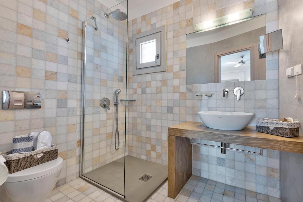 Ванная комната в Calma Boutique Hotel