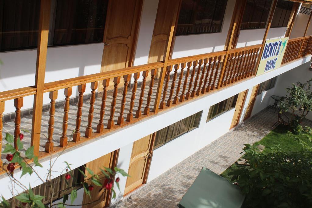 Balkón nebo terasa v ubytování Kenti's Home Ollantaytambo