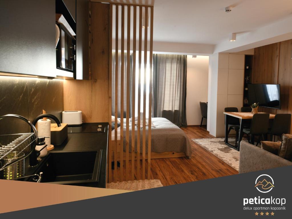 TV a/nebo společenská místnost v ubytování Apartman PETICA KOP A8 Kopaonik