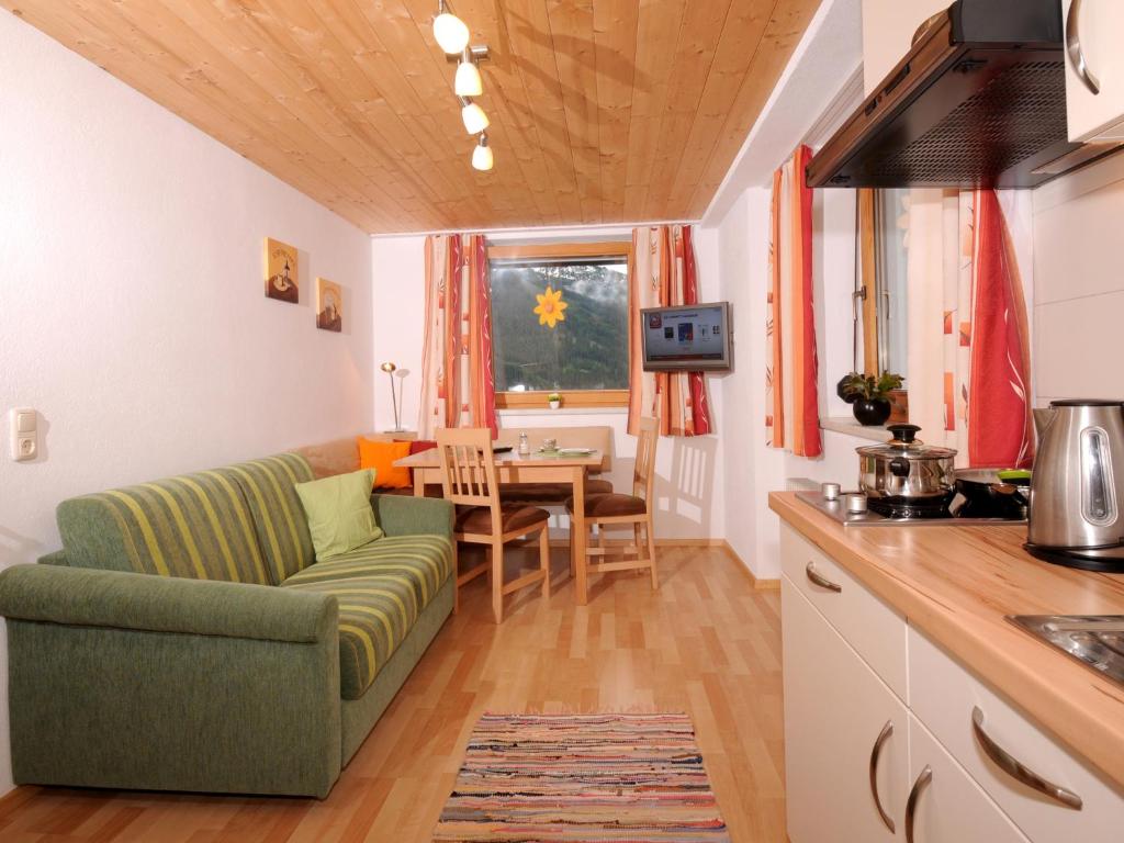 Kuchyň nebo kuchyňský kout v ubytování Single Apartment Martlerhof