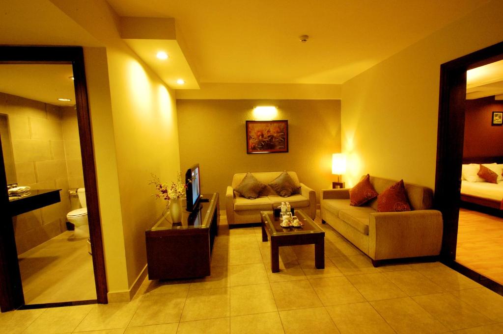 Posezení v ubytování Asia Paradise Hotel
