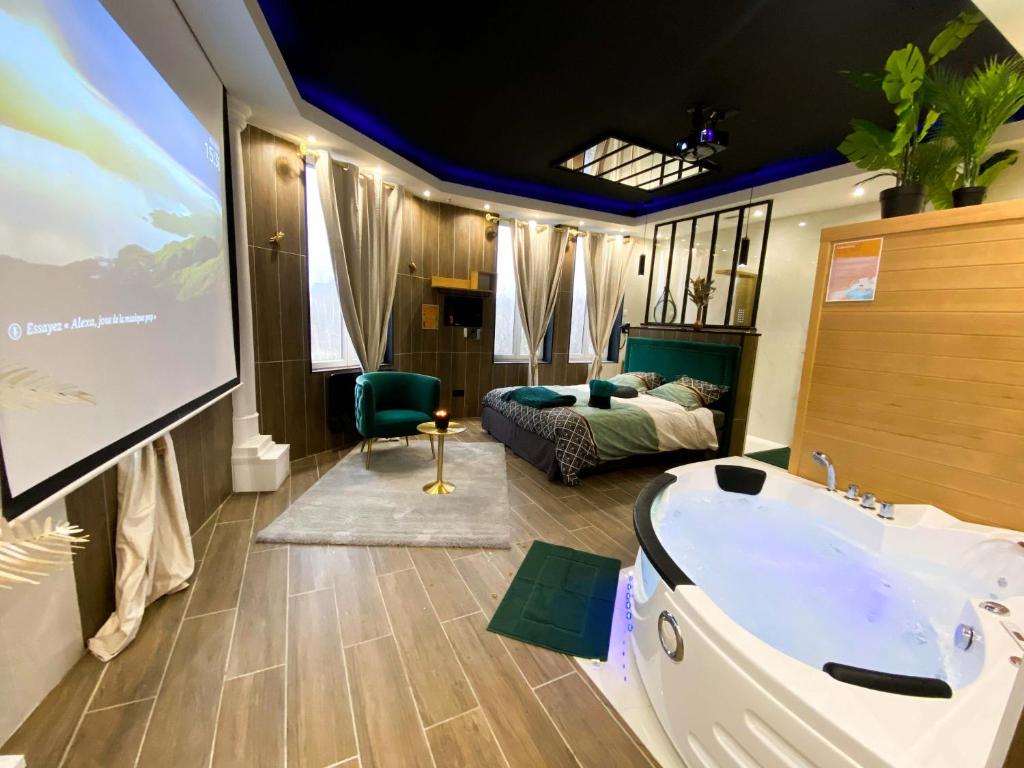 Capsule Egypte - Jacuzzi - Sauna - Billard - Netflix & Home cinéma - Nintendo switch & jeu - - Error