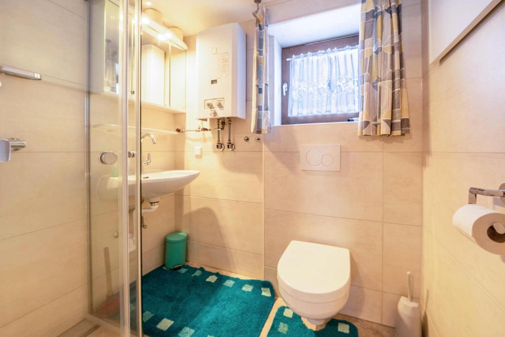 A bathroom at Hochfügenblick-ski- und Wanderhütte