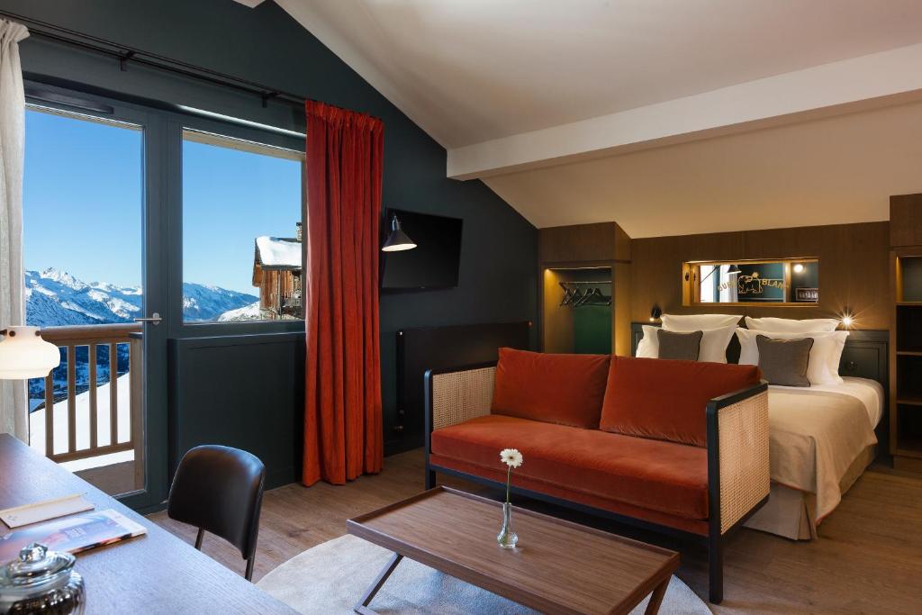 Kuchyň nebo kuchyňský kout v ubytování Ours Blanc Hotel & Spa