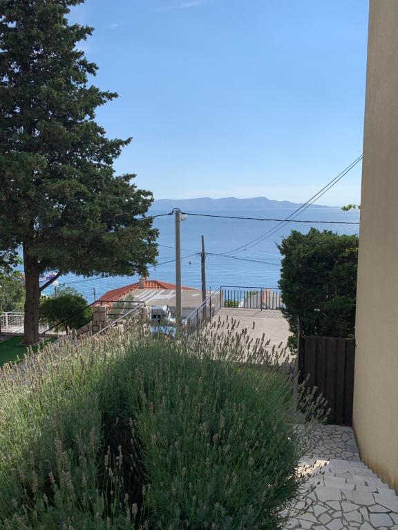 a view of the beach from a house at Apartment Ivanka in Senj