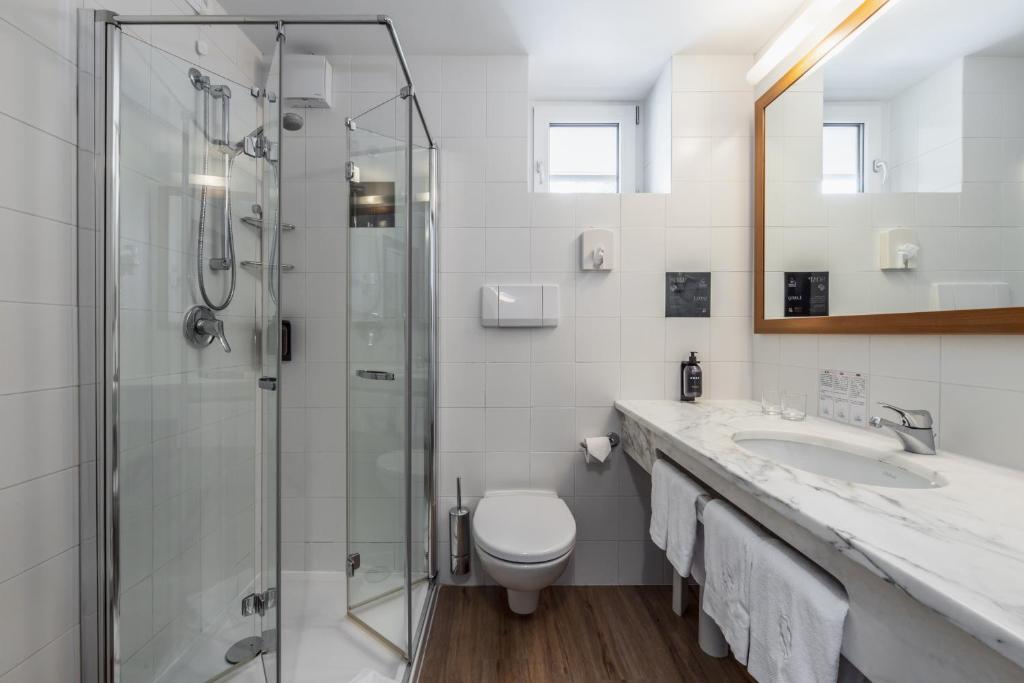 Koupelna v ubytování Luna Wellness Hotel