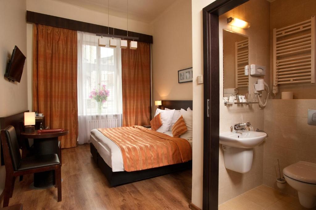 Koupelna v ubytování Spatz Aparthotel