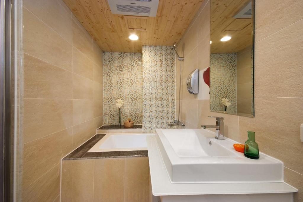 Koupelna v ubytování NAGAHIRO Hotel