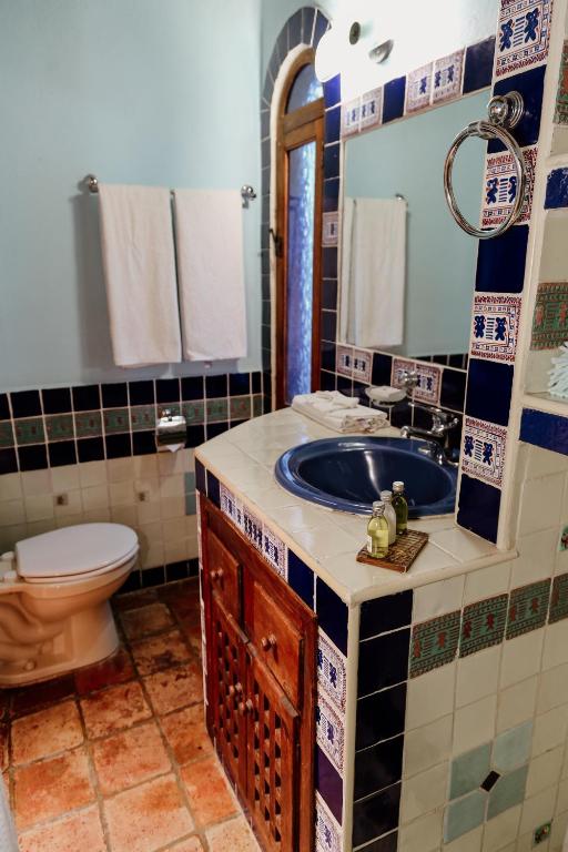 Koupelna v ubytování Kukurutz Residencia