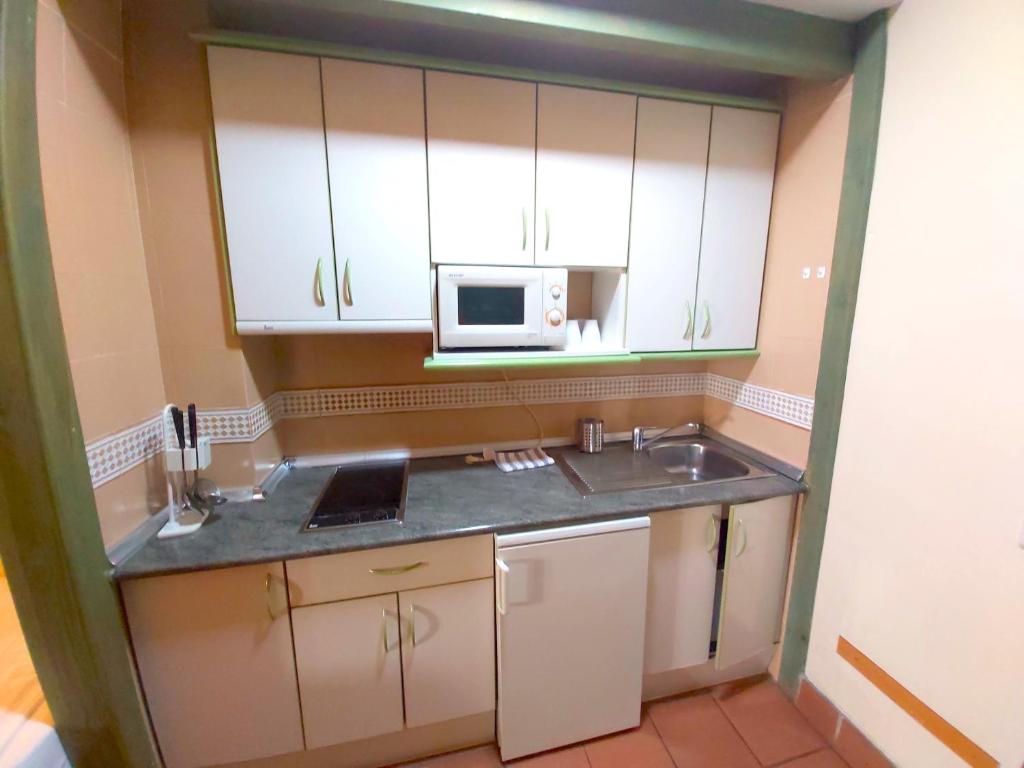 Kuchnia lub aneks kuchenny w obiekcie Plaza Andalucía Edificio Dornajo 2-4 pax