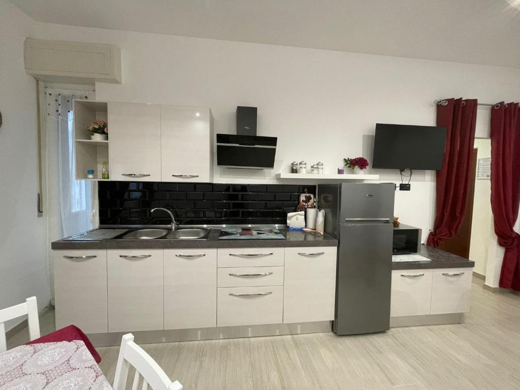 Kuchyň nebo kuchyňský kout v ubytování Alice sweet home