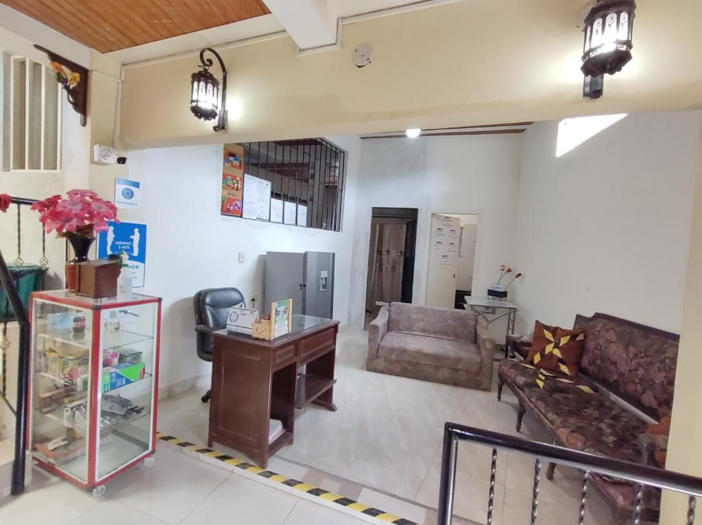 Kuchyň nebo kuchyňský kout v ubytování Hospedaje Alto de San Luis - Vivienda Turística RNT-90280