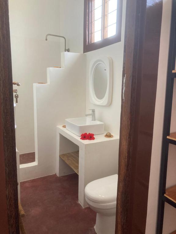 Koupelna v ubytování Habibi B&B