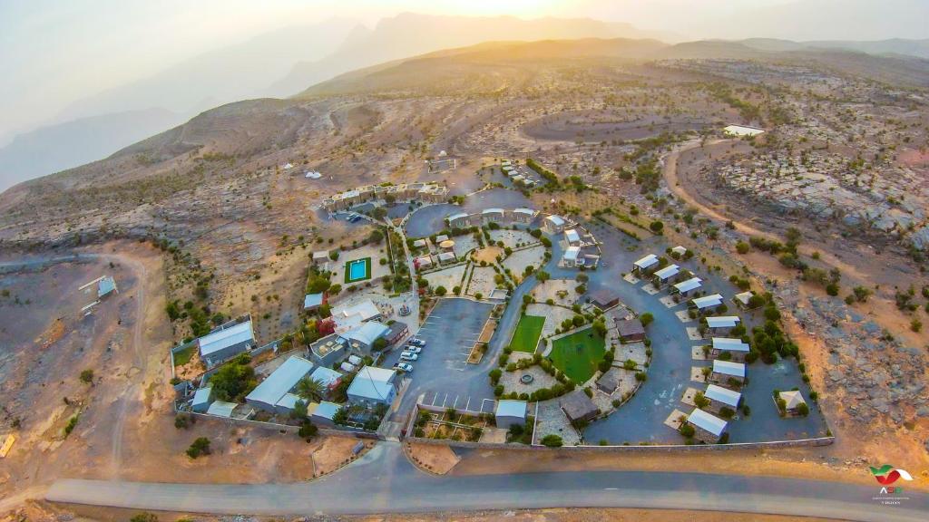 Apgyvendinimo įstaigos Jebel Shams Resort منتجع جبل شمس vaizdas iš viršaus