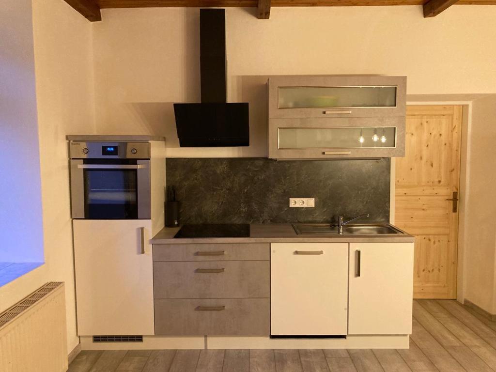 Kuchyň nebo kuchyňský kout v ubytování Haus Obernig