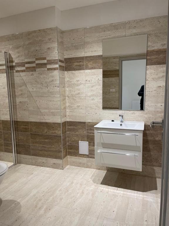 Koupelna v ubytování Apartmant T&T