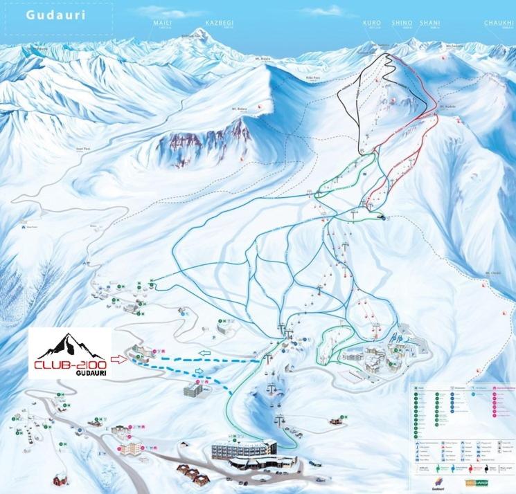 Club 2100 Ski in Studio v zimě