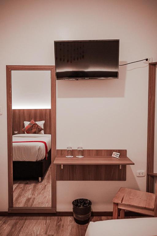 Casa Matara Boutique的电视和/或娱乐中心