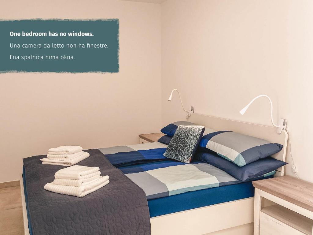 Postel nebo postele na pokoji v ubytování Salinea Apartments