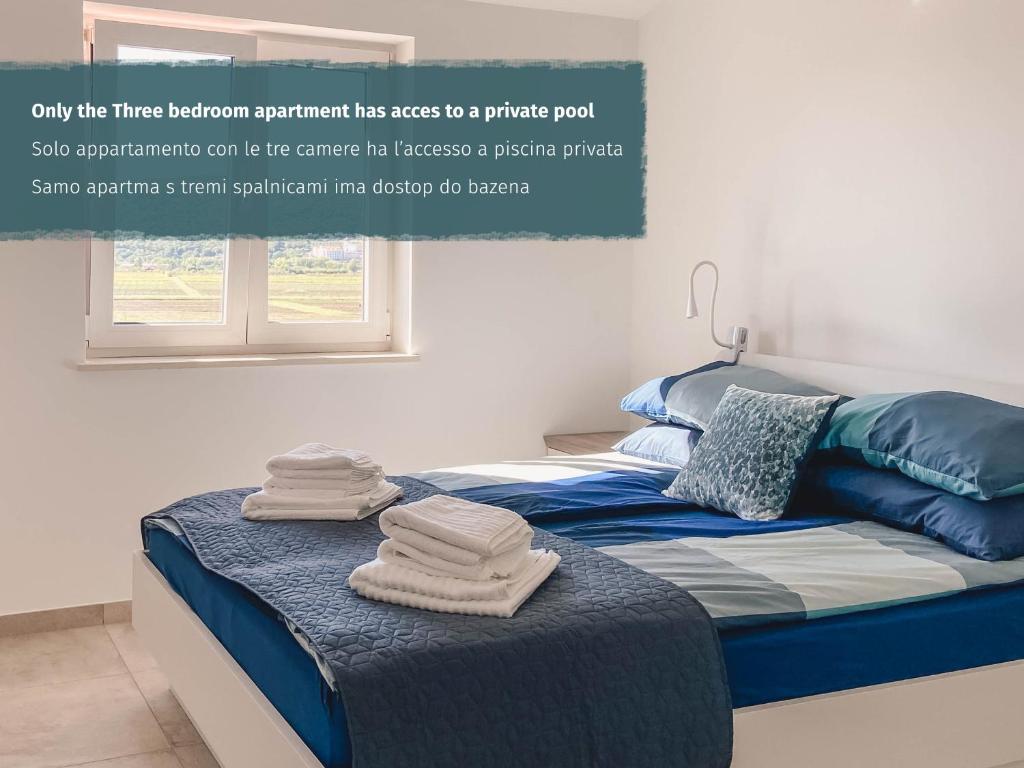 Postel nebo postele na pokoji v ubytování Salinea Apartments