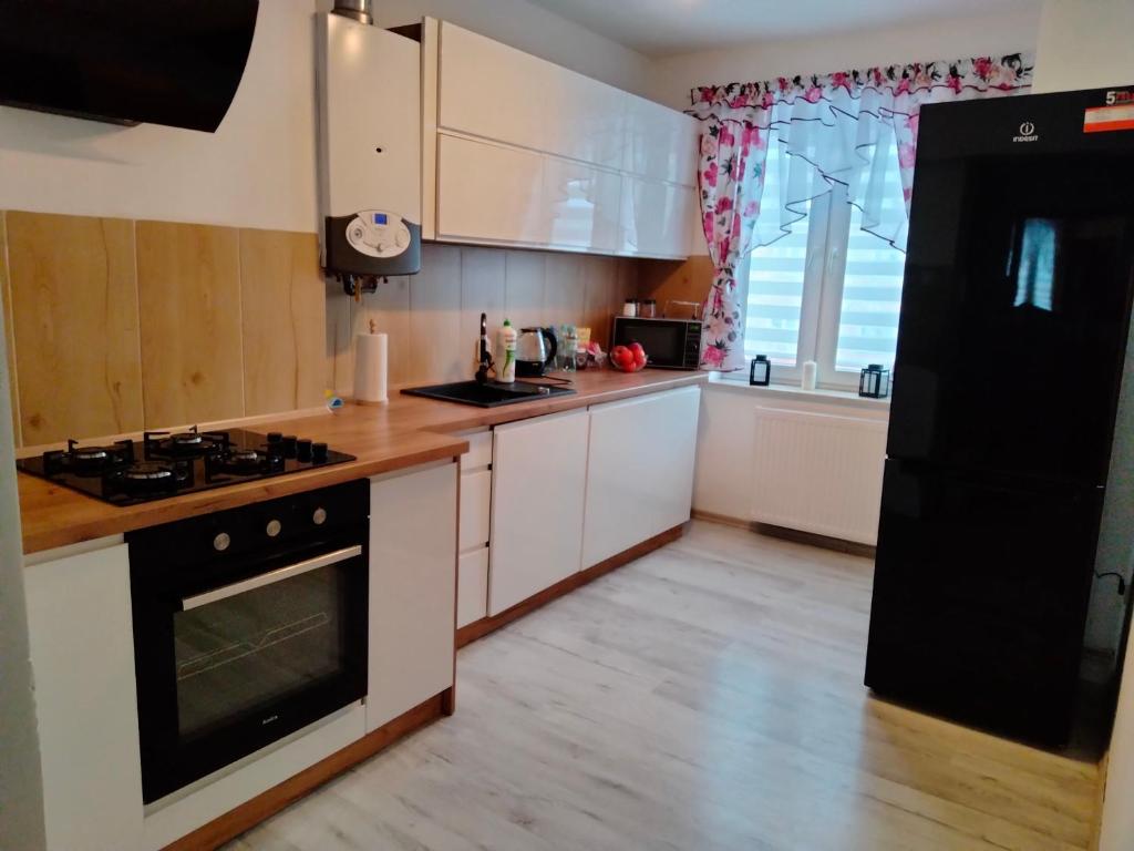 Kuchyňa alebo kuchynka v ubytovaní Apartament Radość