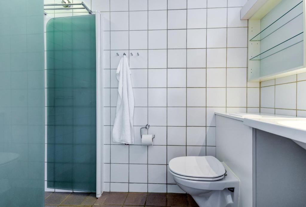 Koupelna v ubytování Ribe Byferie Resort