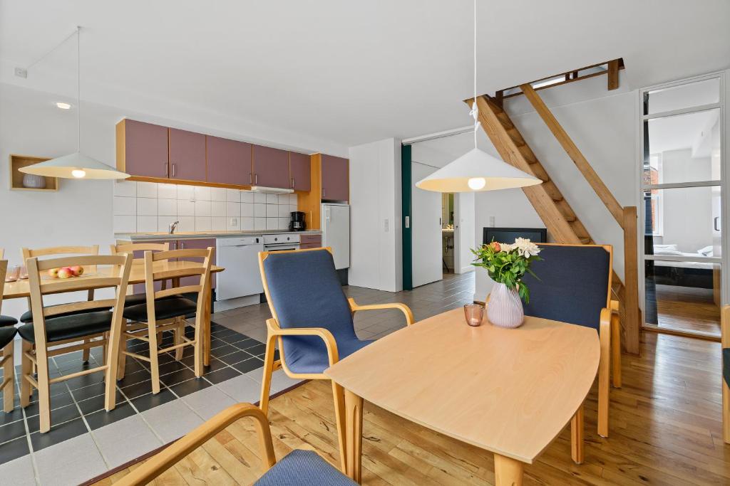Kuchyň nebo kuchyňský kout v ubytování Ribe Byferie Resort