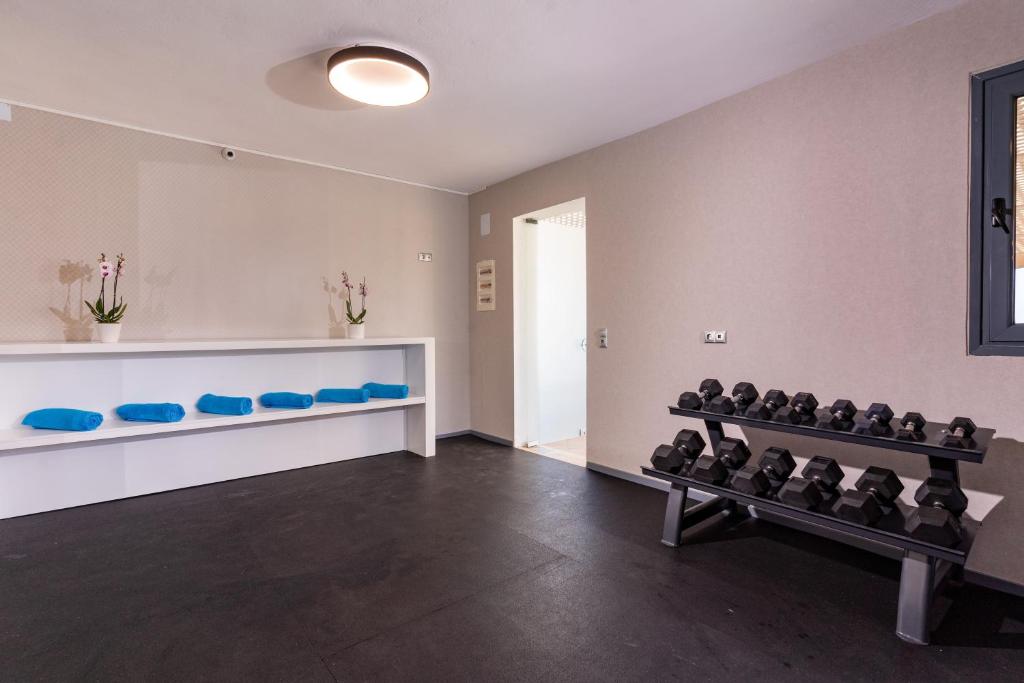Fitness centrum a/nebo fitness zařízení v ubytování Carme Villas