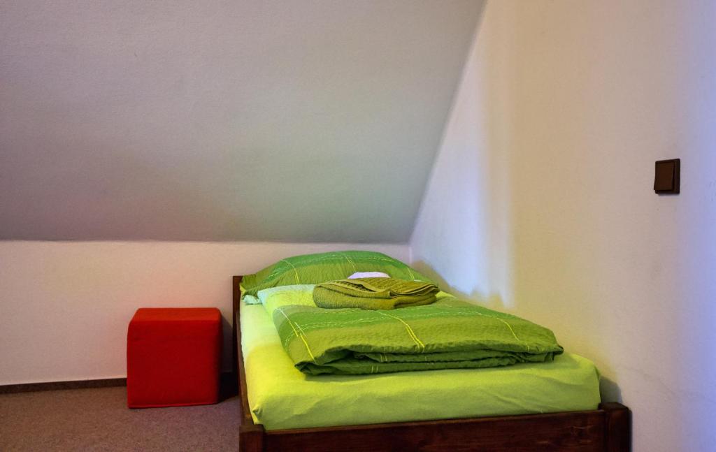 Postel nebo postele na pokoji v ubytování Penzion na Zborově