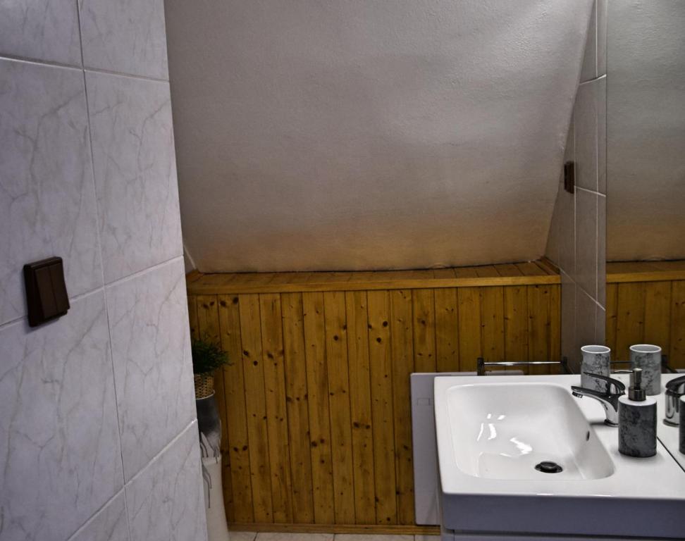 Koupelna v ubytování Penzion na Zborově