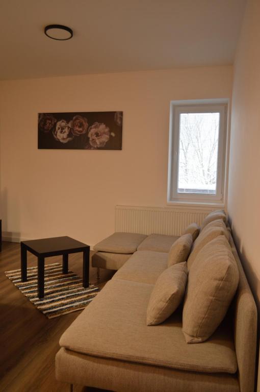 A seating area at Ager Apartments