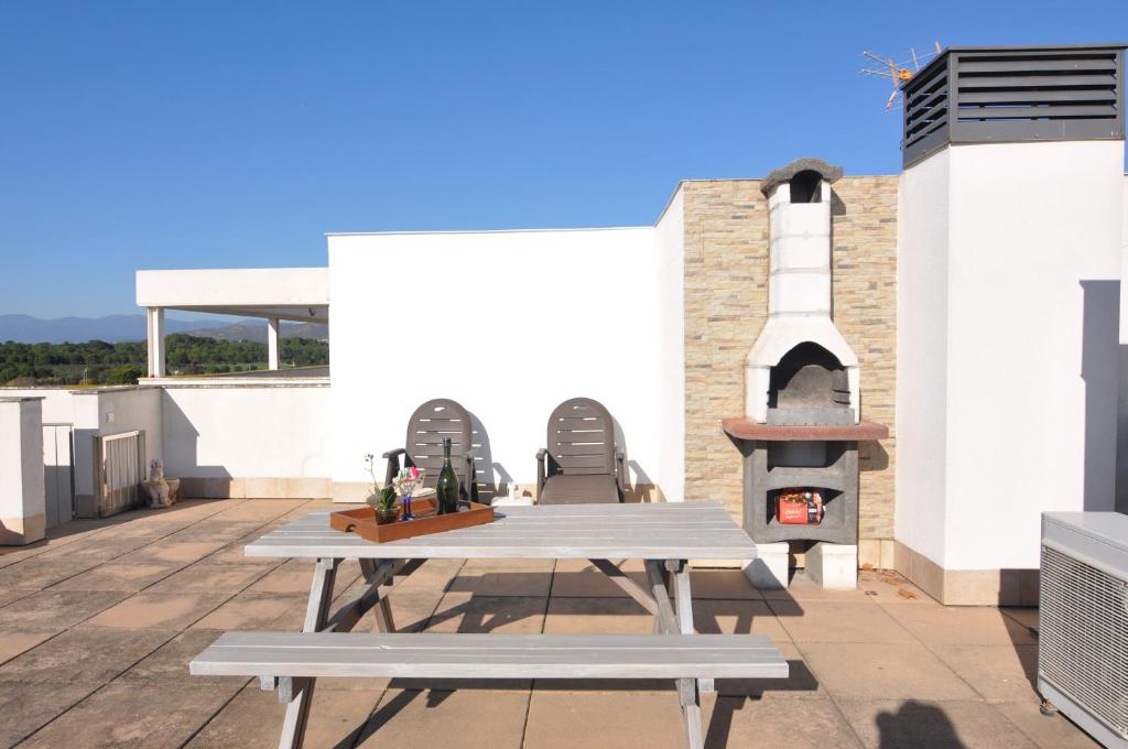 Balkón alebo terasa v ubytovaní RNET - 402 - Porto Marina - Roses Costa Brava